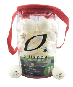 Alliance® ALLIANCE TABLE TENNIS BALLS 40+ ABS 1 STAR WHITE - PACK OF 36