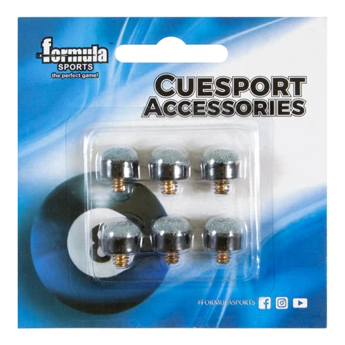 FORMULA POOL CUE TIPS 10M SCREW ON PACK OF 6 1 FORMULA POOL CUE TIPS 10M SCREW ON PACK OF 6