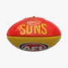 BURLEY GOLD COAST SUNS AFL PVC CLUB FOOTBALL 16CM