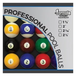 FORMULA POOL BALLS PROFESSIONAL 2" BALLS
