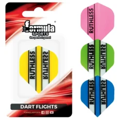 DART FLIGHTS RUTHLESS PLAIN STANDARD - ASSORTED