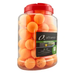 ALLIANCE TABLE TENNIS BALLS 40+ ABS 1 STAR ORANGE BUCKET OF 60