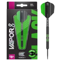 TARGET DARTS VAPOR 8 BLACK/GREEN SWISS POINT