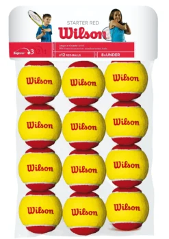 WILSON TENNIS BALL STARTER RED 12 PACK