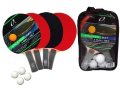 Alliance® ALLIANCE 4 PLAYER BAT AND BALL TABLE TENNIS SET