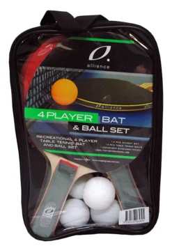 Alliance® ALLIANCE 4 PLAYER BAT AND BALL TABLE TENNIS SET -Sports Gear Shop bb3