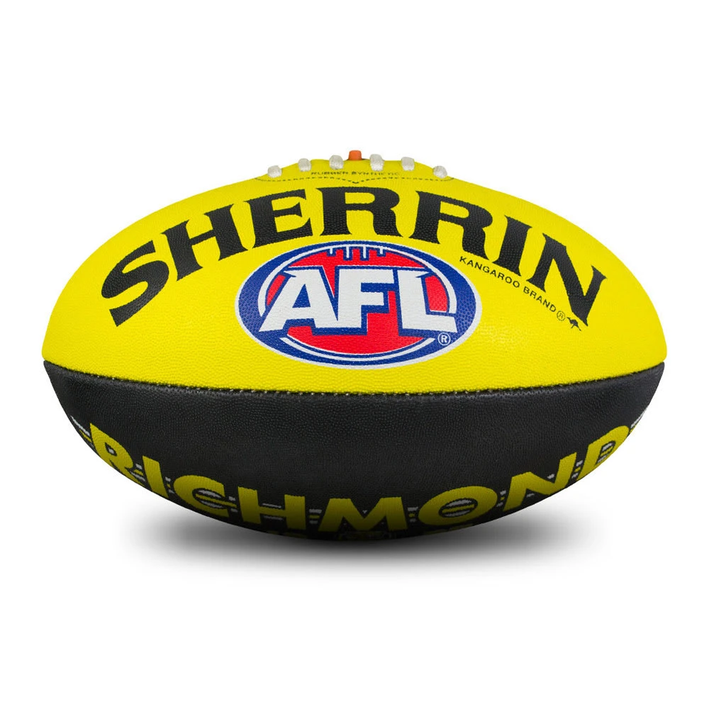 SHERRIN AFL CLUB SUPPORTER SYNTHETIC FOOTBALL - RICHMOND 2 SHERRIN AFL CLUB SUPPORTER SYNTHETIC FOOTBALL - RICHMOND - Image 2