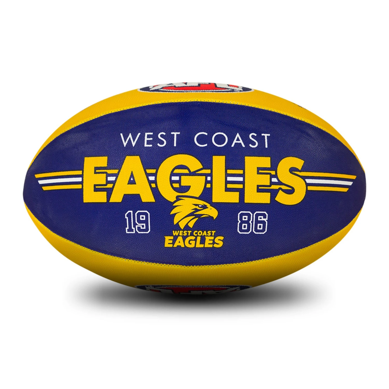 SHERRIN AFL CLUB SUPPORTER SYNTHETIC FOOTBALL - WEST COAST EAGLES 1 SHERRIN AFL CLUB SUPPORTER SYNTHETIC FOOTBALL - WEST COAST EAGLES