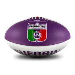 SHERRIN FREMANTLE DOCKERS CLUB LEATHER FOOTBALL