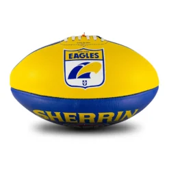 SHERRIN WEST COAST EAGLES CLUB LEATHER FOOTBALL