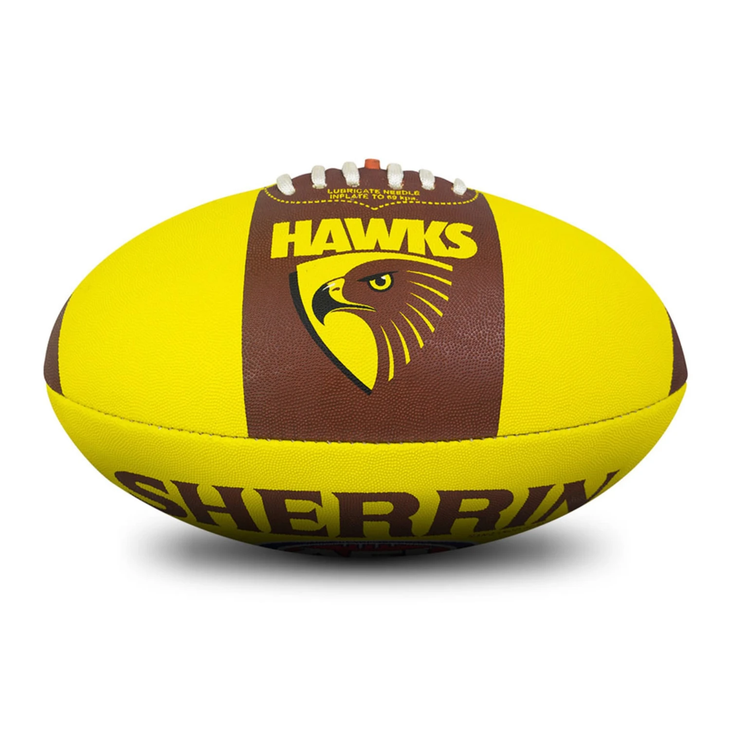SHERRIN AFL CLUB SUPPORTER SYNTHETIC FOOTBALL - HAWTHORN 1 SHERRIN AFL CLUB SUPPORTER SYNTHETIC FOOTBALL - HAWTHORN