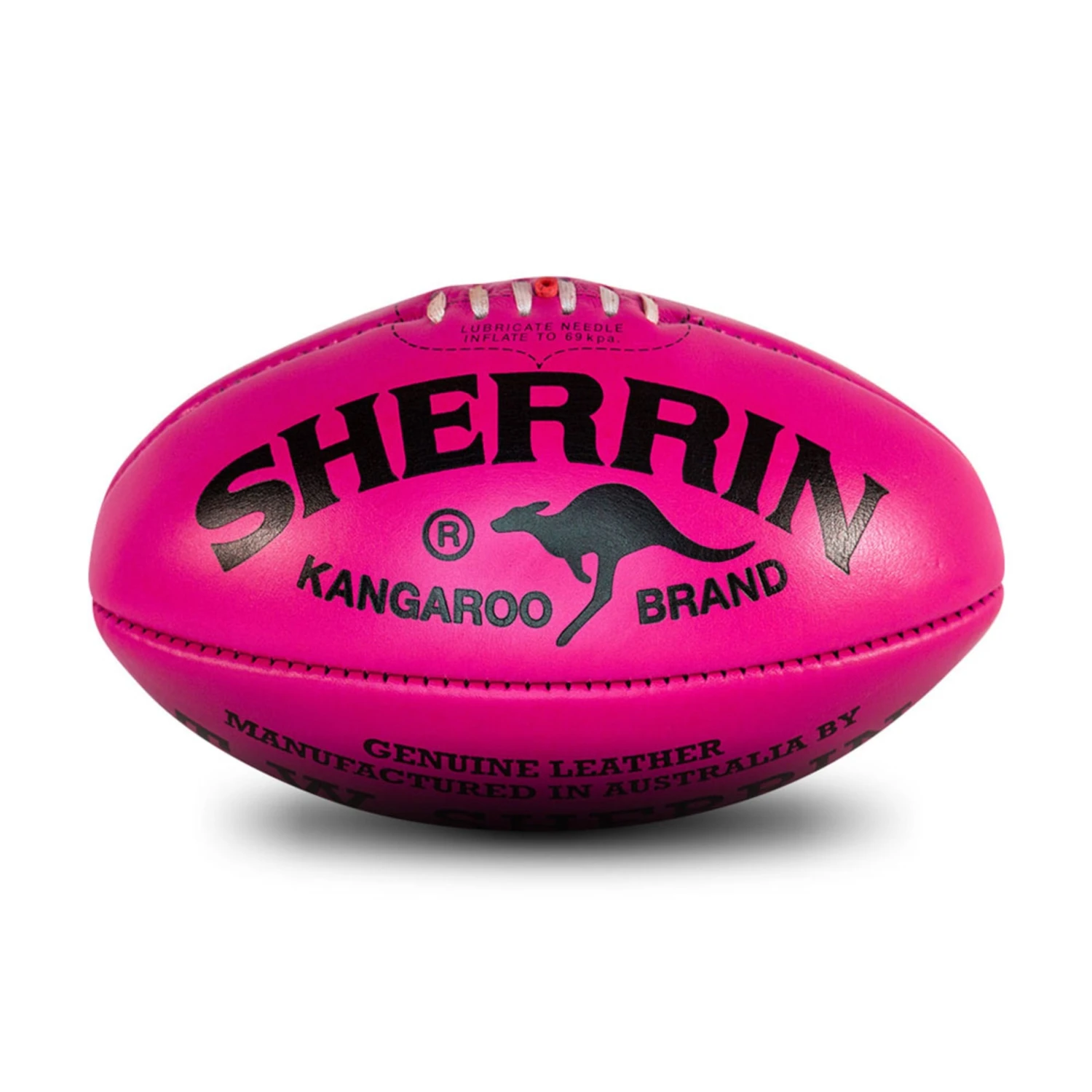 SHERRIN KB POLY FOOTBALL - FLUORO/PINK 1 SHERRIN KB POLY FOOTBALL - FLUORO/PINK