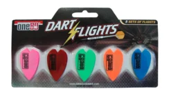 ONE 80 SET OF 5 - TRAR DROP DART FLIGHTS