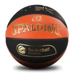 SPALDING TF 1000 AUS INDOOR BASKETBALL- BLACK/ORANGE