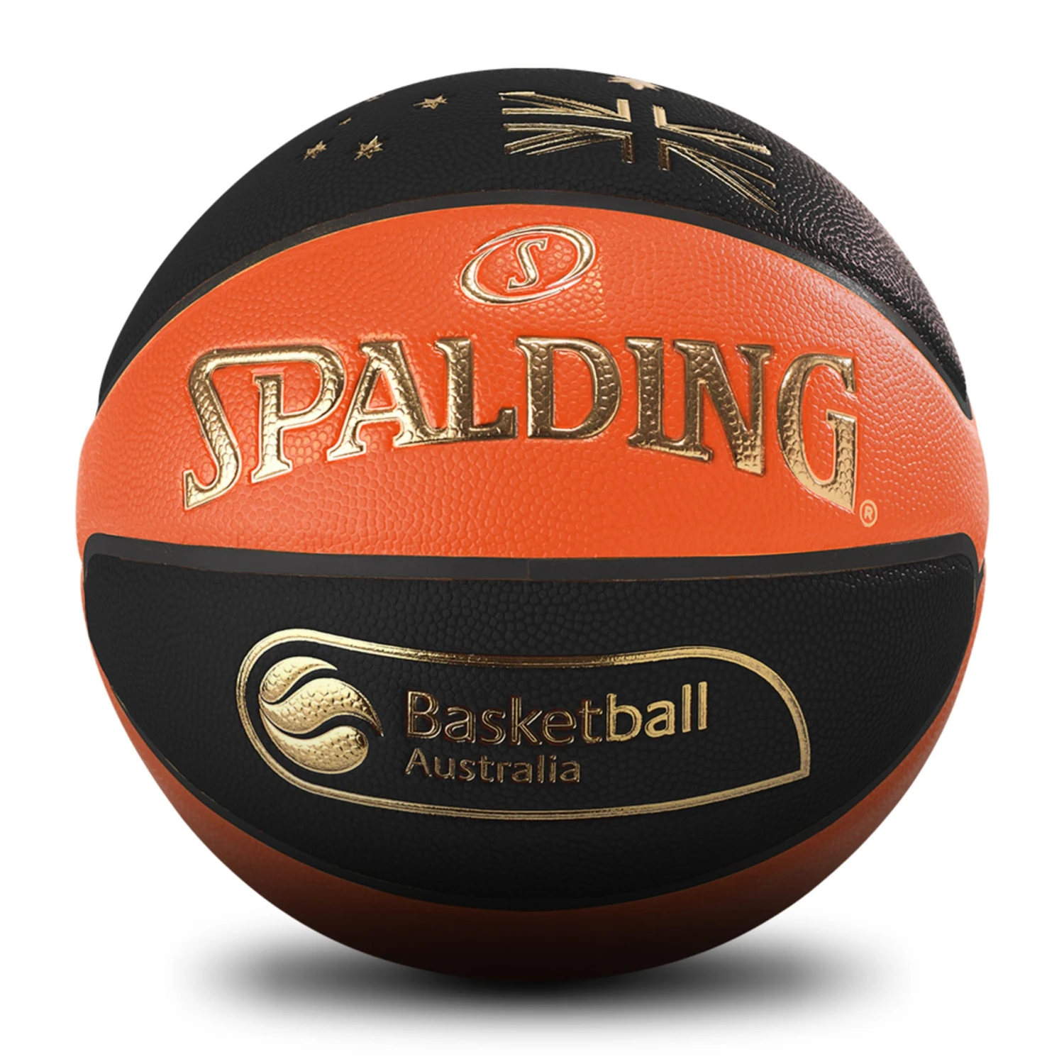 SPALDING TF 1000 AUS INDOOR BASKETBALL- BLACK/ORANGE 1 SPALDING TF 1000 AUS INDOOR BASKETBALL- BLACK/ORANGE
