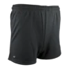 Burley SEKEM FOOTBALL SHORTS PLAIN BAGGY MENS - BLACK