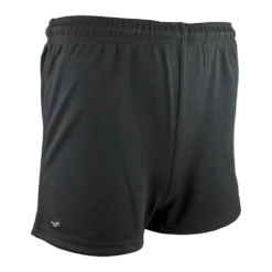 Burley SEKEM FOOTBALL SHORTS PLAIN BAGGY MENS - BLACK