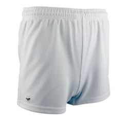 Burley SEKEM FOOTBALL SHORTS PLAIN BAGGY MENS - WHITE