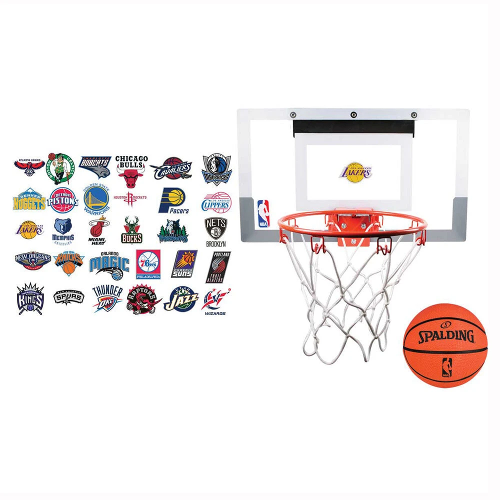 SPALDING NBA SLAM JAM OVER THE DOOR BASKETBALL RING 1 SPALDING NBA SLAM JAM OVER THE DOOR BASKETBALL RING